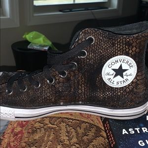 Converse All Star Hightops Snakeskin look SZ 10